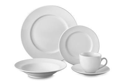 Williams Sonoma Brasserie All-White Dinnerware, heavier restaurant-style dinnerware