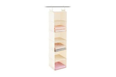 The Container Store 6-Compartment Canvas Hanging Sweater Organizer, best hanging organizer