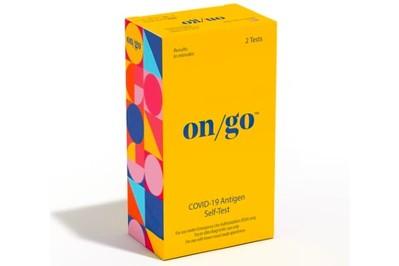 Intrivo On/Go COVID-19 Antigen Self-Test, guided by a smartphone app