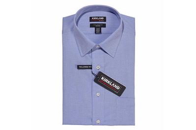 Kirkland Men’s Tailored Fit Dress Shirt, generously cut, incredibly affordable