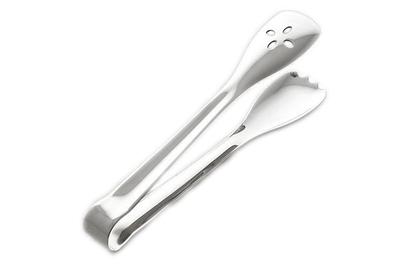 Crate and Barrel Caesna Mirror Serving Tongs, the best serving tongs