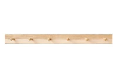 The Container Store Maple Shaker Peg Rack, an affordable wood rack