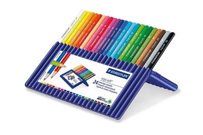 Staedtler Ergosoft Triangular Colored Pencils (24-count), a good pencil set with a better case