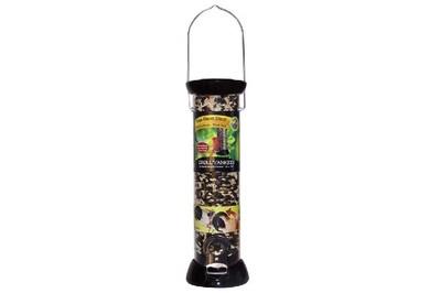 Droll Yankees 18-inch Onyx Mixed Seed Tube Bird Feeder with Removable Base, the best mixed-seed feeder