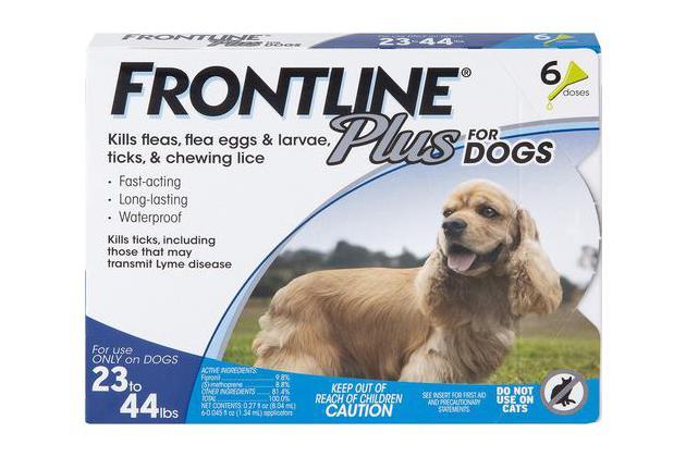 Frontline Plus for Dogs (23 to 44 pounds), no prescription required