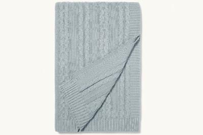 Boll & Branch Cable Knit Throw, a comfy sweater throw