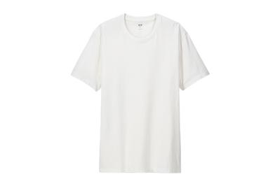 Uniqlo Supima Cotton Crew Neck Short-Sleeve T-Shirt, a slim white tee at a great price